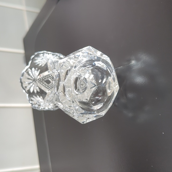 1980s Vintage Cut Crystal Toothpick Holder - Picture 4 of 8
